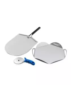 KIT "CASA MIA" CON PALA 30 CM, VASSOIO E ROTELLA 10 CM - GIMETAL